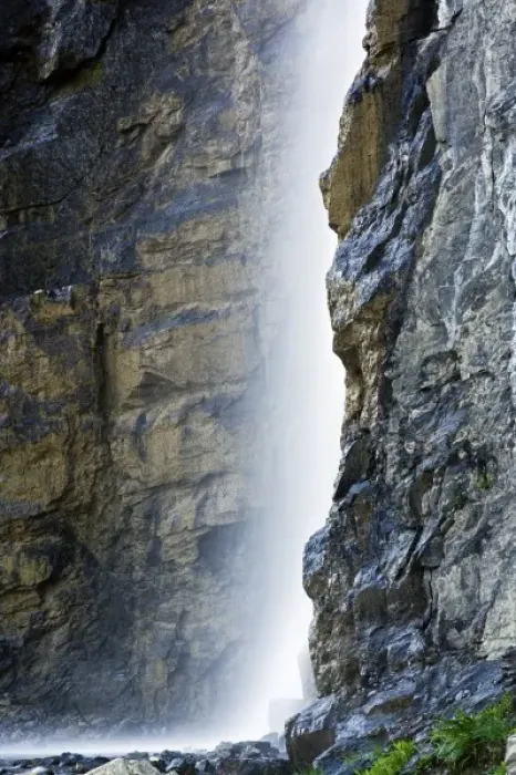Framed Print : Wet weather waterfall along Going to the Sun Road, Glacier National Park, Montana Framed Print : Wet weather waterfall along Going to the Sun Road, Glacier National Park, Montana