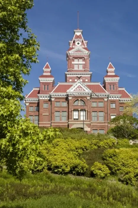 Framed Print : Whatcom Museum of History and Art on Prospect Street housed in a beautiful 1890s era courthouse