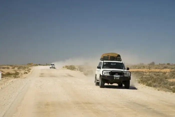 Framed Print : Four Wheel Drive, Oodnadatta Track, Outback, South Australia, Australia