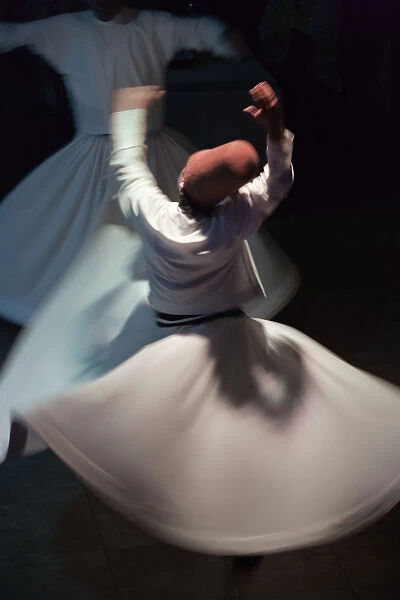 Whirling dervishes dancing, Istanbul, Turkey