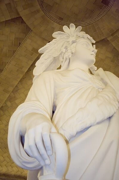 White marble statue, U. S. Capitol, Washington D. C. (District of Columbia), United States