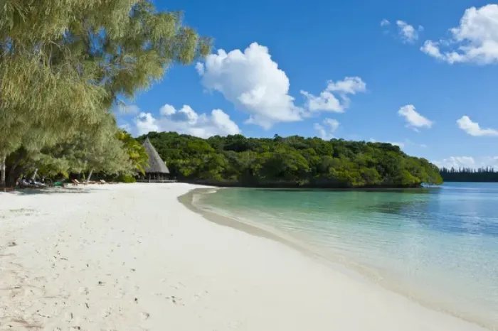 Framed Print : White sand beach, Bay de Kanumera, Ile des Pins, New Caledonia, Melanesia, South Pacific Framed Print : White sand beach, Bay de Kanumera, Ile des Pins, New Caledonia, Melanesia, South Pacific