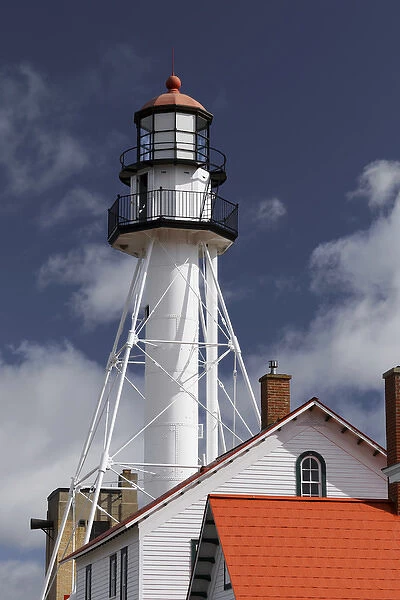 Whitefish Point Lighthouse, the oldest operating light on Lake Superior, Upper Peninsula