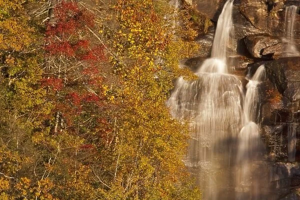 Whitewater Falls in the Nantahala National Forest of North Carolina