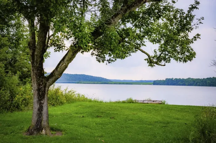 Framed Print : Whitewater Lake, Whitewater Memorial State Park, Indiana, USA