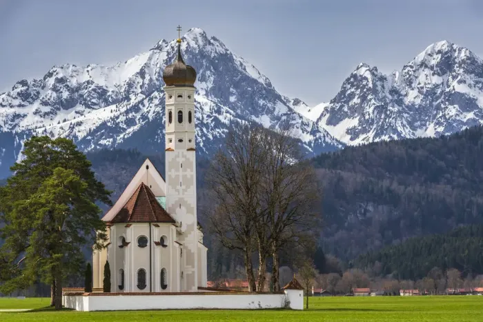 Framed Print : Wies Church or Wieskirche on the Romantic Road in Bavaria, Germany