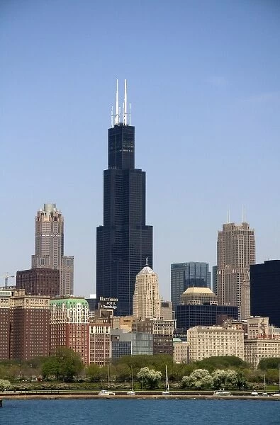 Willis Tower formerly known as the Sears Tower located in Chicago, Illinois, USA