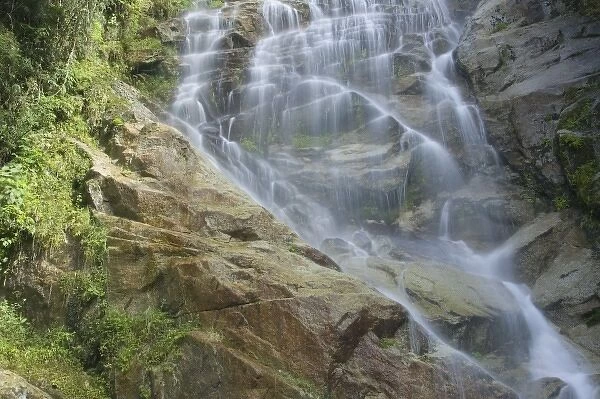Winaywayna Falls (also called Huinay Huayna), Inca Trail to Machu Picchu, Peru