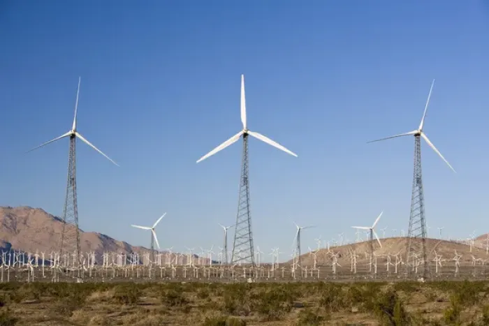 Framed Print : A wind farm in the San Gorgonio Mountain Pass in Palm Springs California USA Framed Print : A wind farm in the San Gorgonio Mountain Pass in Palm Springs California USA