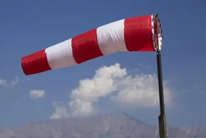 Framed Print : Wind Sock, Vitacura Airfield, Santiago, Chile, South America