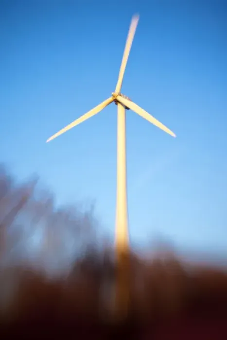 Framed Print : A wind turbine in Newburyport, Massachusetts