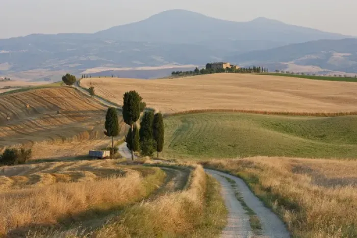 Framed Print : Winding road, Val d Orcia, Tuscany, Italy Framed Print : Winding road, Val d Orcia, Tuscany, Italy