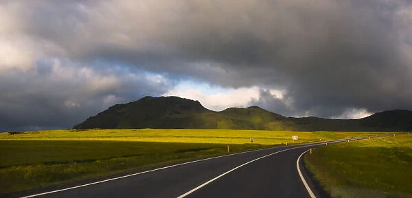 Winding road, Vik, Iceland