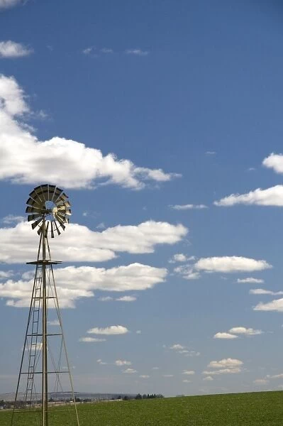 Windmill on a farm in Canyon County, Idaho, USA