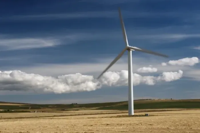 Framed Print : Windmill power generation in Alberta, Canada