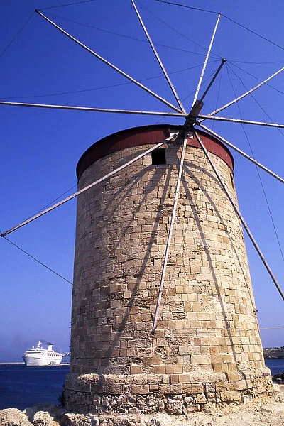 04. Windmill in Rhodes, Greece