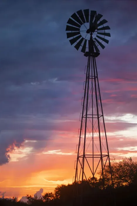 Framed Print : Windmill at sunrise Framed Print : Windmill at sunrise