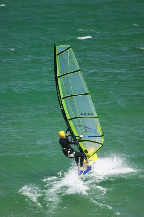 Framed Print : Windsurfer, St Kilda Beach, Dunedin, South Island, New Zealand
