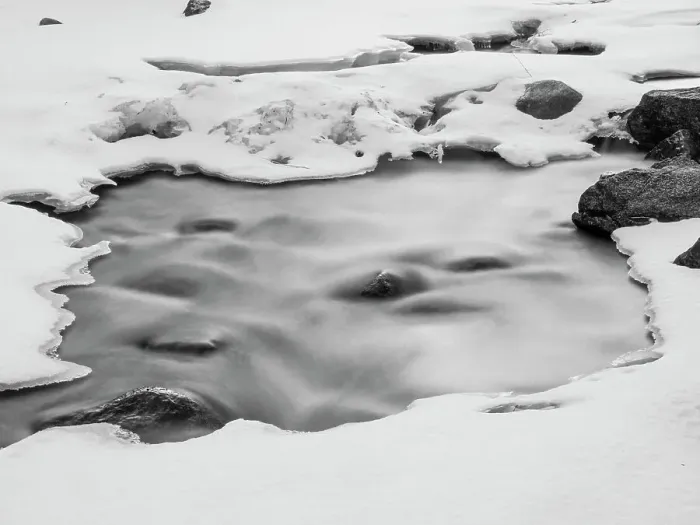 Framed Print : Winter, Clear Creek, Golden, Colorado