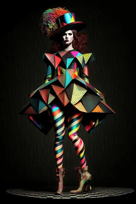 Framed Print : Woman dressed in harlequin fashion. ©Jim Zuckerman / Jaynes Gallery / DanitaDelimont.com (AI) Framed Print : Woman dressed in harlequin fashion. ©Jim Zuckerman / Jaynes Gallery / DanitaDelimont.com (AI)
