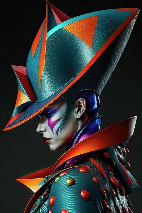Framed Print : Woman in futuristic fashion clothes. ©Jim Zuckerman / Jaynes Gallery / DanitaDelimont.com (AI) Framed Print : Woman in futuristic fashion clothes. ©Jim Zuckerman / Jaynes Gallery / DanitaDelimont.com (AI)