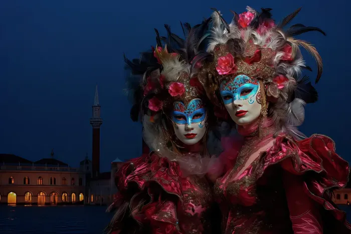 Framed Print : Two women in Venice Carnival costumes. ©Jim Zuckerman / Jaynes Gallery / DanitaDelimont.com Framed Print : Two women in Venice Carnival costumes. ©Jim Zuckerman / Jaynes Gallery / DanitaDelimont.com