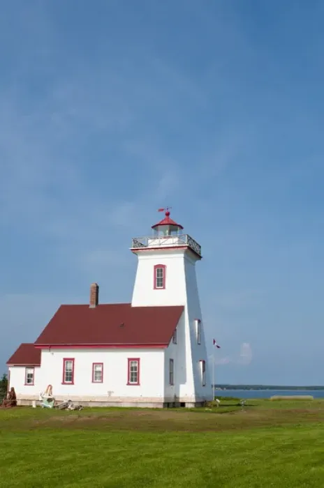 Framed Print : Wood Islands, Prince Edward Island. Wood Islands Lighthouse