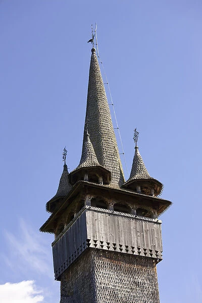 Wooden Church (Biserica de Lemn) in Budesti, Maramures, Romania, is listed as UNESCO world heritage