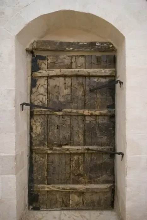 Framed Print : Wooden church door full of nails, Mardin, Turkey Framed Print : Wooden church door full of nails, Mardin, Turkey