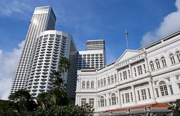 Framed Print : World exclusive Raffles Hotel built in 1887, Singapore
