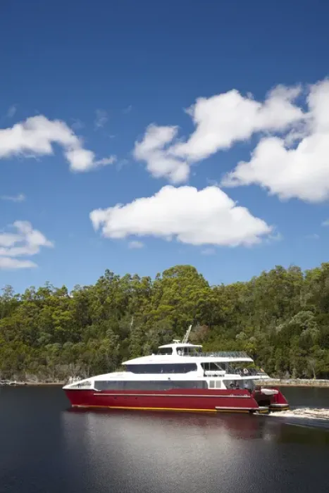 Framed Print : World Heritage Cruises Boat, Gordon River, Franklin - Gordon Wild Rivers National Park Framed Print : World Heritage Cruises Boat, Gordon River, Franklin - Gordon Wild Rivers National Park