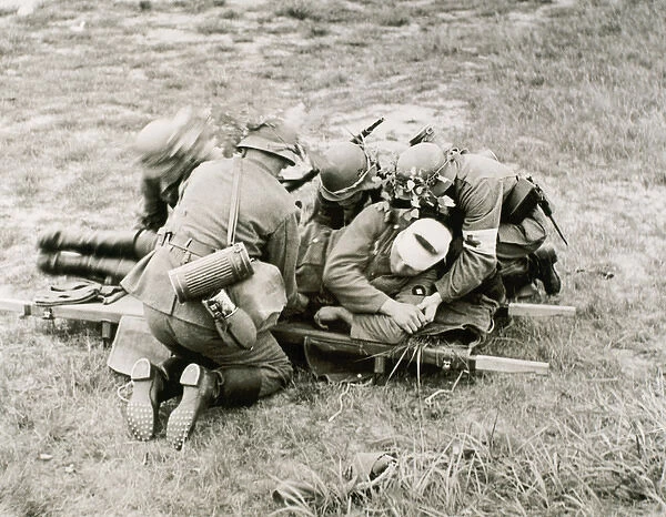 WORLD WAR II (1939-1945). Evacuation of wounded by German health services
