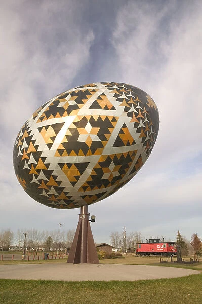 02. Canada, Alberta, Vegreville: Worlds Largest Ukrainian Easter Egg (Ukrainian Pysanky)