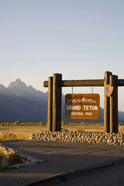 WY, Grand Teton National Park, Park Entrance