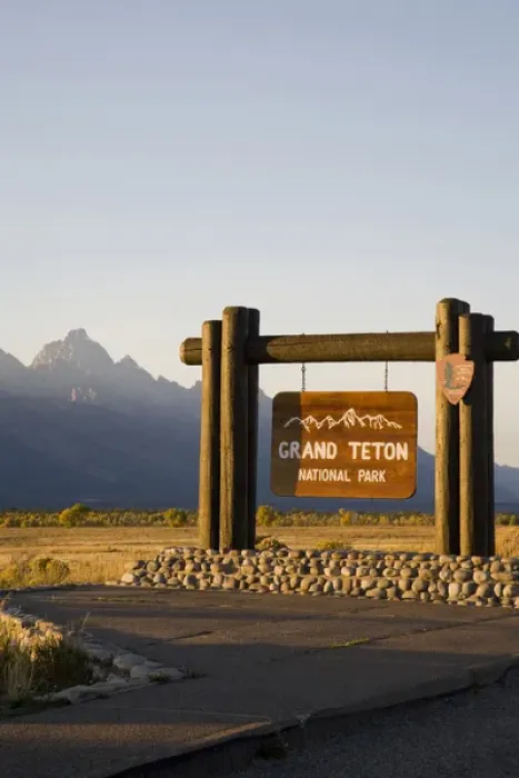 Framed Print : WY, Grand Teton National Park, Park Entrance Framed Print : WY, Grand Teton National Park, Park Entrance