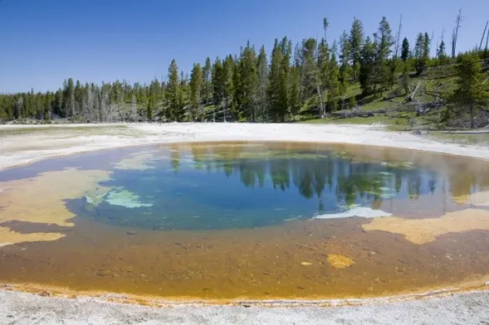 Framed Print : WY, Yellowstone National Park, Upper Geyser Basin, Beauty Pool Framed Print : WY, Yellowstone National Park, Upper Geyser Basin, Beauty Pool