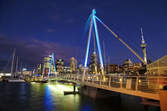 Framed Print : Wynyard Crossing bridge between Viaduct Harbour and Wynyard Quarter, Auckland waterfront Framed Print : Wynyard Crossing bridge between Viaduct Harbour and Wynyard Quarter, Auckland waterfront