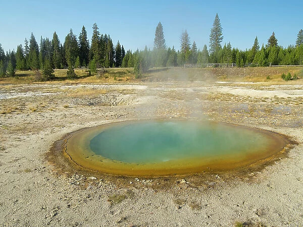 Wyoming, Yellowstone National Park. West Thumb Geyser Basin, Abyss Pool