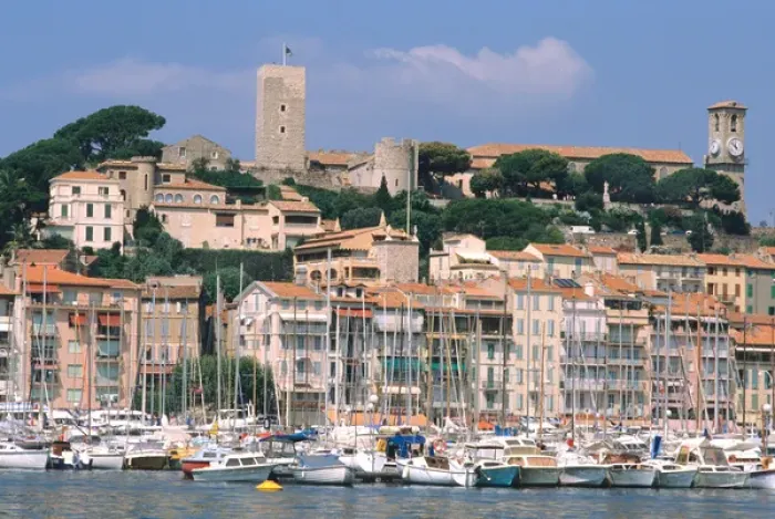Framed Print : Yacht harbor in Cannes, France. french, france, francaise, francais, europe