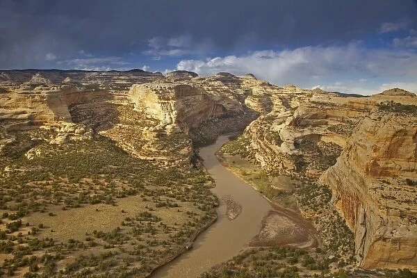 The Yampa River at Wagon Wheel Overlook in Dinosaur National Monument, Colorado, USA