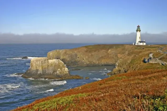 Framed Print : Yaquina Head Lighthouse at Newport Oregon Framed Print : Yaquina Head Lighthouse at Newport Oregon