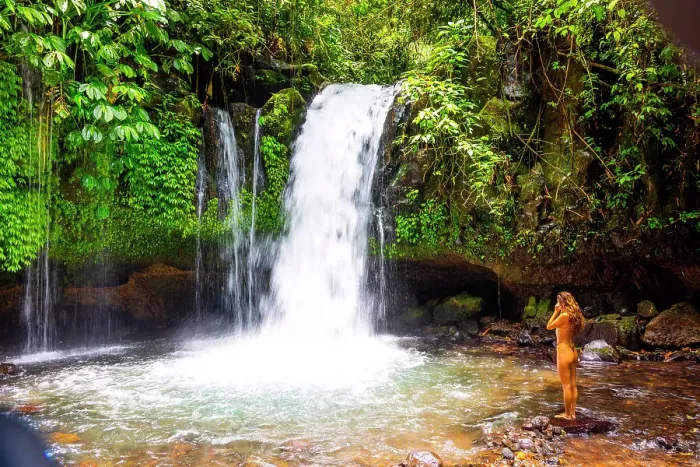 Framed Print : Yeh Hoo Waterfall, Ubud, Bali, Indonesia. (Editorial Use Only) Framed Print : Yeh Hoo Waterfall, Ubud, Bali, Indonesia. (Editorial Use Only)