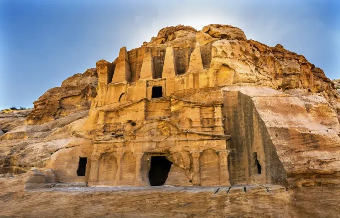 Framed Print : Yellow Obelisk Tomb Bab el-siq Triclinium Outer Siq Canyon Hiking To Entrance Into Framed Print : Yellow Obelisk Tomb Bab el-siq Triclinium Outer Siq Canyon Hiking To Entrance Into