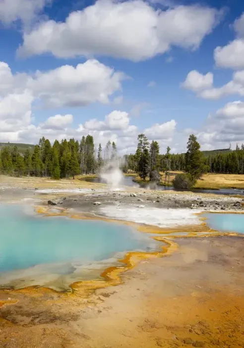 Framed Print : Yellowstone National Park, Wyoming, USA. Thermal Pool Framed Print : Yellowstone National Park, Wyoming, USA. Thermal Pool