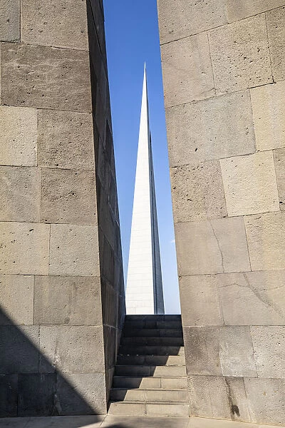 Yerevan, Yerevan Province, Armenia. The Memorial Column (The Reborn Armenia)