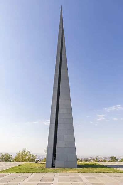 Yerevan, Yerevan Province, Armenia. The Memorial Column (The Reborn Armenia
