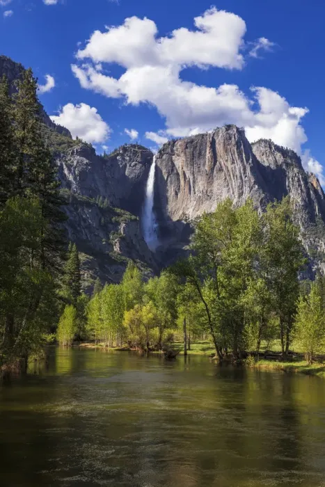 Framed Print : Yosemite Falls above the Merced River, Yosemite National Park, California, USA Framed Print : Yosemite Falls above the Merced River, Yosemite National Park, California, USA