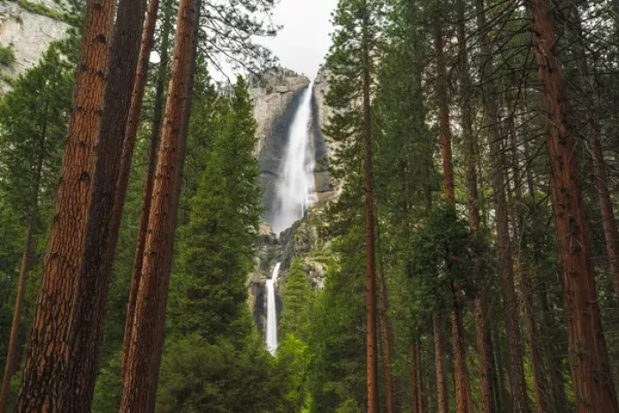 Framed Print : Yosemite Falls, Yosemite National Park, California USA
