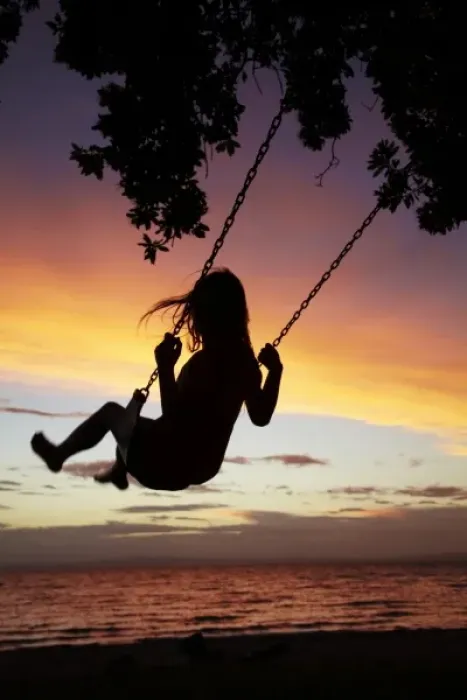 Framed Print : Young Girl on Rope Swing under Pohutukawa Tree at Sunset, Thames, Coromandel, North Island Framed Print : Young Girl on Rope Swing under Pohutukawa Tree at Sunset, Thames, Coromandel, North Island