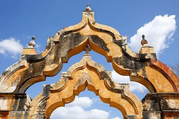 Yucatan, Mexico. Hacienda, 1 arch represented 1000 head of cattle, 2 arches represented